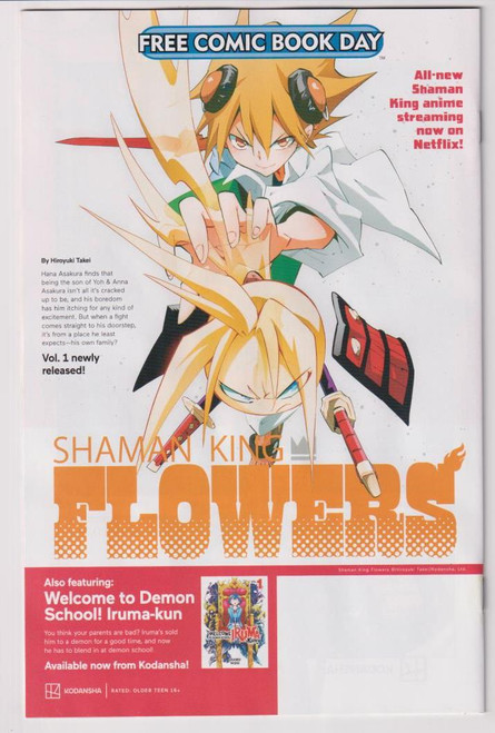 KODANSHA SHAMAN KING FLOWERS DEMON SCHOOL SAMPLER FREE COMIC BOOK DAY 2023 (KODANSHA) "NEW UNREAD"