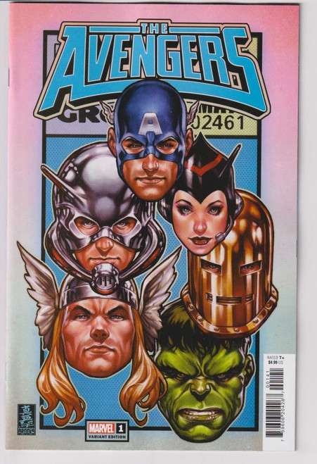 AVENGERS (2023) #01 BROOKS CORNER BOX VAR (MARVEL 2023) "NEW UNREAD"