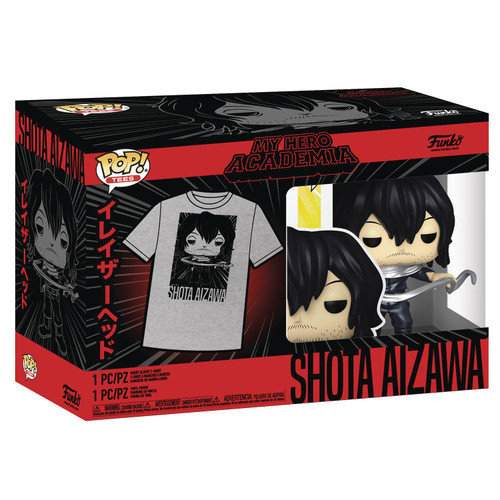 POP & TEE MY HERO ACADEMIA SHOTA AIZAWA VIN FIG T/S  Medium & XL available