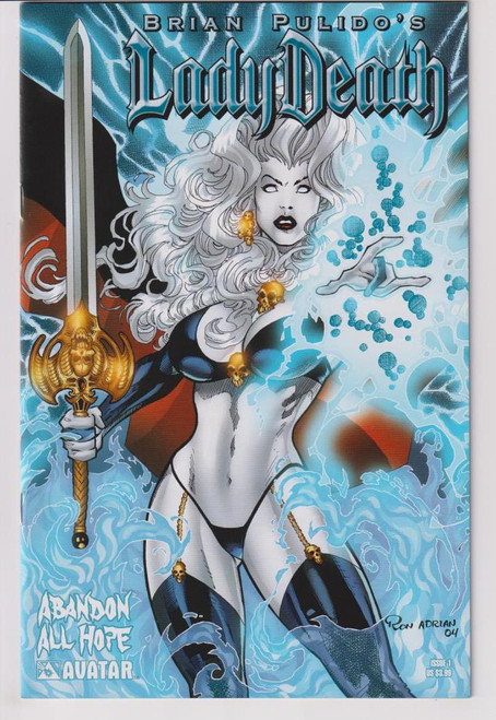 BRIAN PULIDO'S LADY DEATH ABANDON ALL HOPE #1 (AVATAR 2005)