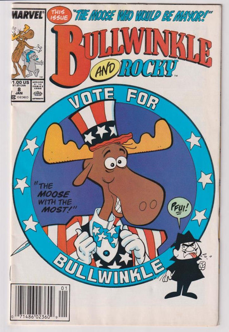 BULLWINKLE AND ROCKY (1987) #8 (MARVEL 1989)