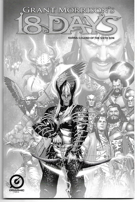 GRANT MORRISONS 18 DAYS KARNA LEGEND 6TH SON #1 LTD PENCIL SKETCH VAR (GRAPHIC INDIA 2019)