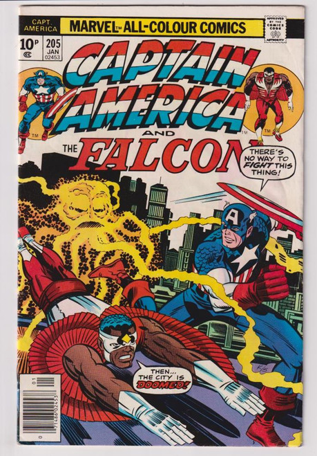 CAPTAIN AMERICA #205 (MARVEL 1977) UK COVER PRICE