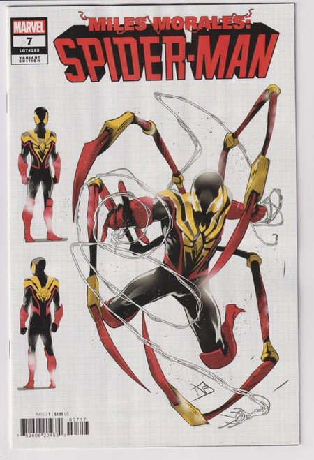 MILES MORALES SPIDER-MAN (2022) #07 10 COPY INC VICENTINI DESIGN VAR (MARVEL 2023) "NEW UNREAD"