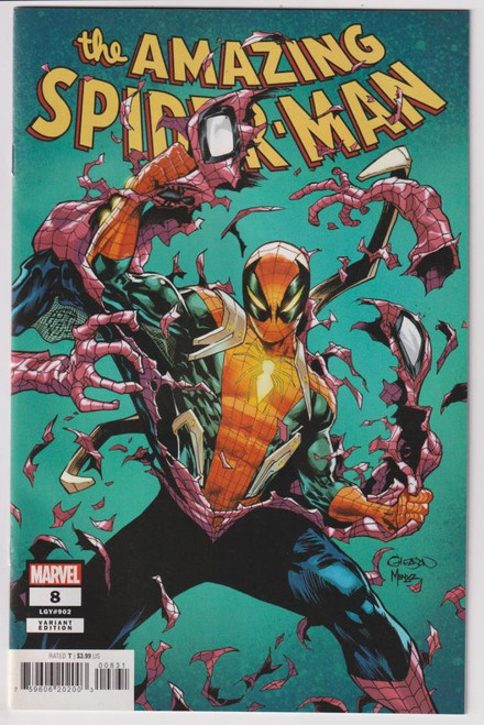 AMAZING SPIDER-MAN (2022) #08 25 COPY INCV GLEASON VAR (MARVEL 2022) "NEW UNREAD"