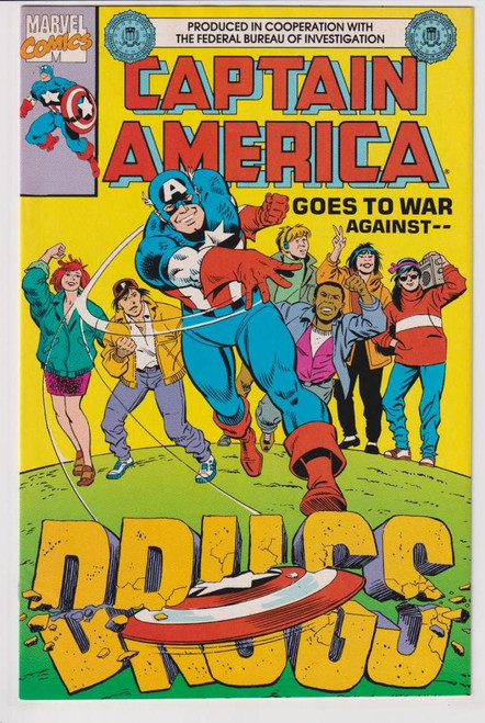 CAPTAIN AMERICA GOES TO WAR AGAINST DRUGS (MARVEL 1990)