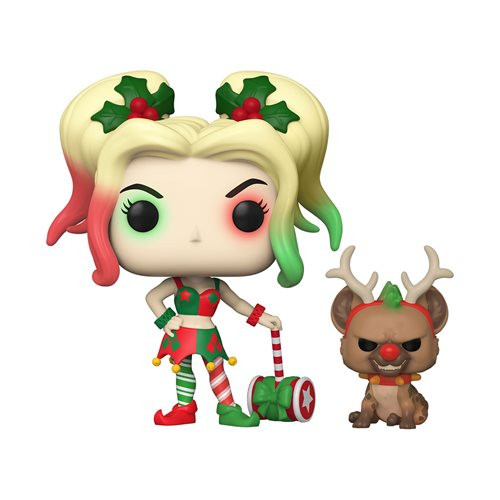 DC Holiday Harley Quinn Funko Pop! Vinyl Figure with Helper Buddy