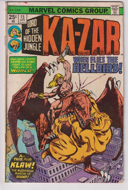 KA-ZAR #15 (MARVEL 1976)