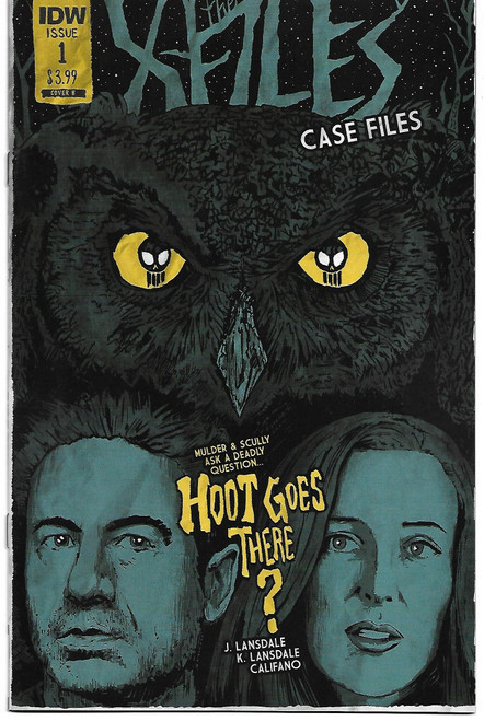 X-FILES CASE FILES HOOT GOES THERE #1 & 2 (OF 2) B COVERS (IDW 2018)