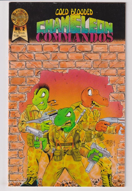 COLD BLOODED CHAMELEON COMMANDOS #2 (BLACKTHORNE 1986)
