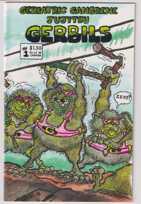 GERIATRIC GANGRENEJUJITSU GERBILS ISSUES 1, 2 & 3 (OF 3) (PLANET X 1986)