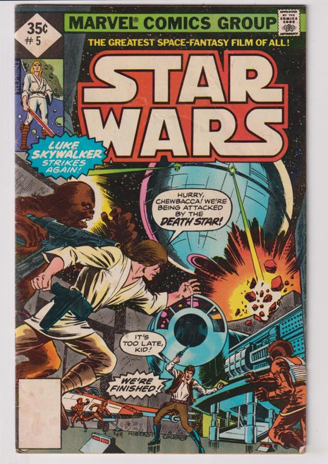 STAR WARS #005 REPRINT 35 CENT (MARVEL 1977) C2