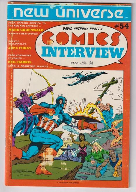 DAVID ANTHONY KRAFTS COMICS INTERVIEW #054 (COMICS INTERVIEW 1988)