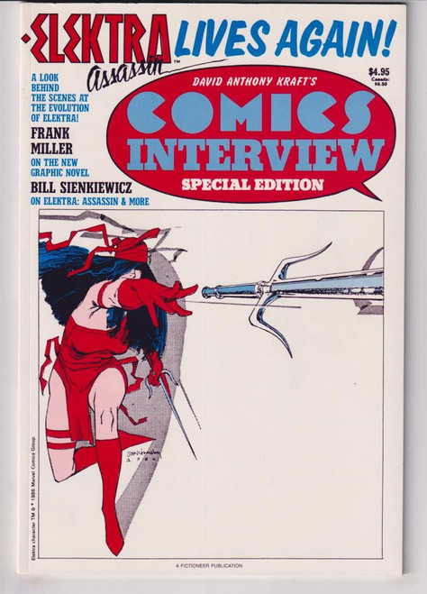 DAVID ANTHONY KRAFTS COMICS INTERVIEW #034 SPECIAL EDITION (FICTIONEER 1990)
