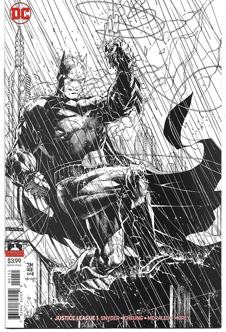 JUSTICE LEAGUE (2018) #01 JIM LEE INKS ONLY VAR ED (DC 2018)