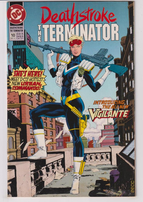 DEATHSTROKE THE TERMINATOR #10 (DC 1992) moisture exposure