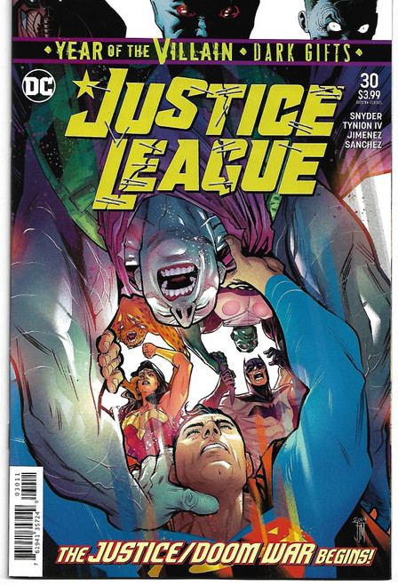 JUSTICE LEAGUE (2018) #30 CARD STOCK YOTV DARK GIFTS (DC 2019)
