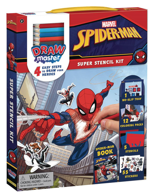 MARVEL DRAWMASTER SPIDER-MAN STENCIL KIT