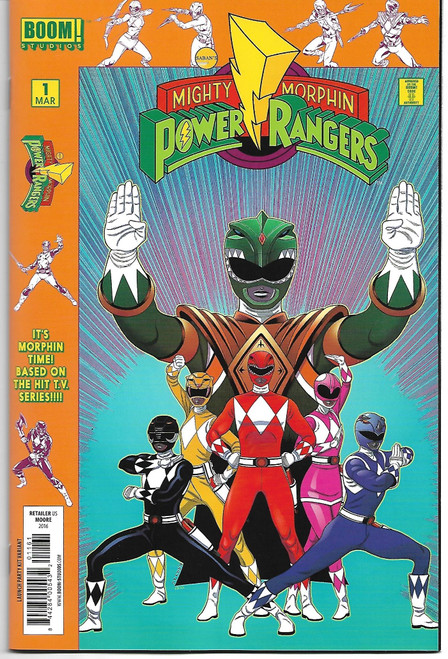 MIGHTY MORPHIN POWER RANGERS #01 LAUNCH PARTY VAR INCV (BOOM 2016)