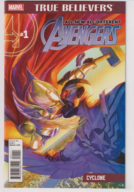 TRUE BELIEVERS ALL-NEW ALL-DIFFERENT AVENGERS CYCLONE #1 "NEW UNREAD"