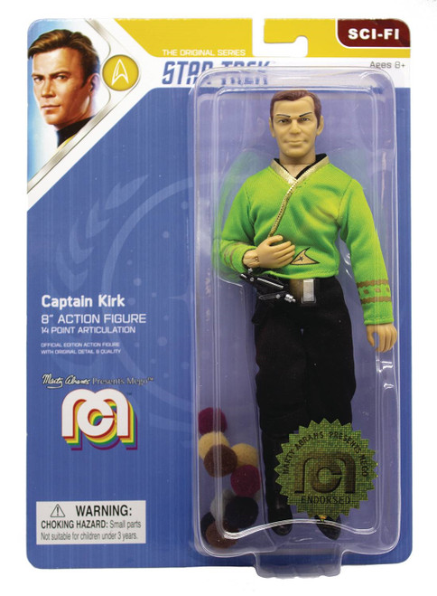 MEGO SCI-FI WAVE 6 STAR TREK KIRK TROUBLE W/TRIBBLES 8IN AF