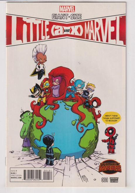 GIANT SIZE LITTLE MARVEL AVX #1 YOUNG PROMO VAR SWA 1:20 RATIO (MARVEL 2015) "NEW UNREAD"