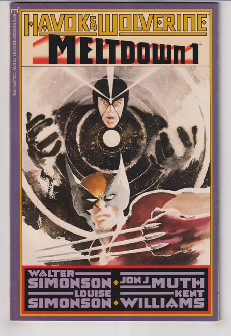 HAVOK AND WOLVERINE MELTDOWN #1 (MARVEL 1988)