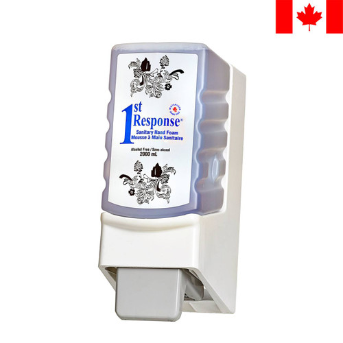 1st Response Alcohol Free Sanitary Hand Foam, 2000mL Cartridge, 4/Case