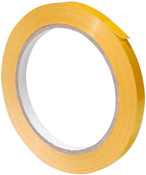 Bag Sealing Tape, 9mm x 66m, Yellow, 192 Rolls/Case