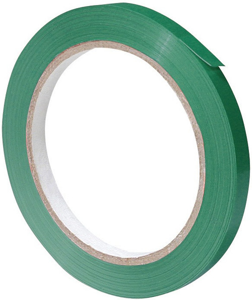 Bag Sealing Tape, 9mm x 66m, Green, 192 Rolls/Case