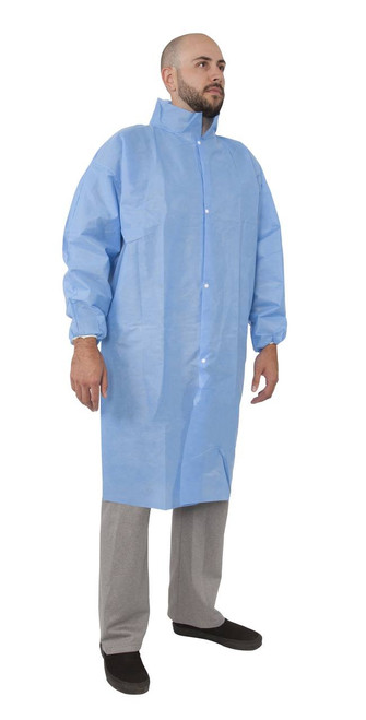 SMS Labcoat, Blue, Large, 30/Case