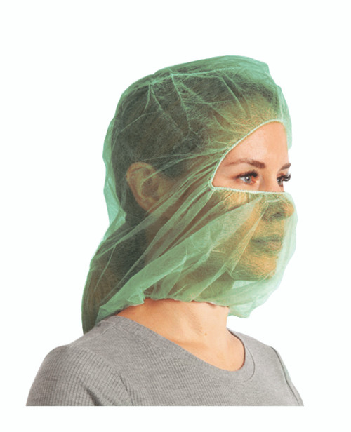 Balaclava Hood, Green, 1000/Case Balaclava Hood, Green, 1000/Case