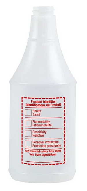Spray Bottle Only, 32 oz WHMIS Bottle Spray Bottle Only, 32 oz WHMIS Bottle
