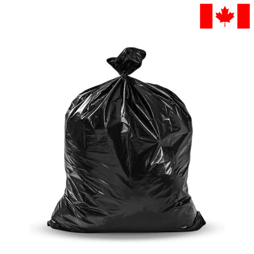 Black Garbage Bags, 42" x 48", X-Strong, 100/Case