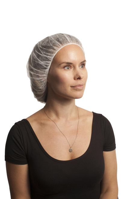 Bouffant Cap, 19", White, 1000/Case
