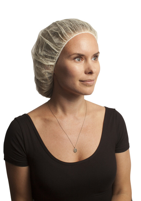 Bouffant Cap, 21", Yellow, 1000/Case