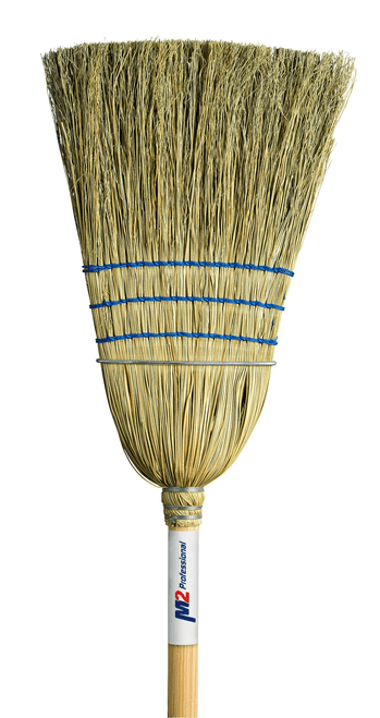 Corn Broom, Reinforced 3 Strings and 1 Wire
