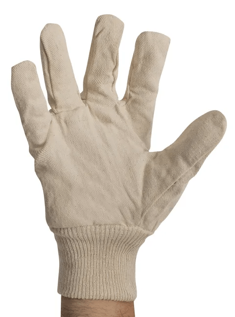Cotton Canvas Glove, Mens, 12 Pairs/Bag