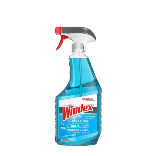 Windex Glass Cleaner, Spray Bottle, 946 mL, 8/Case