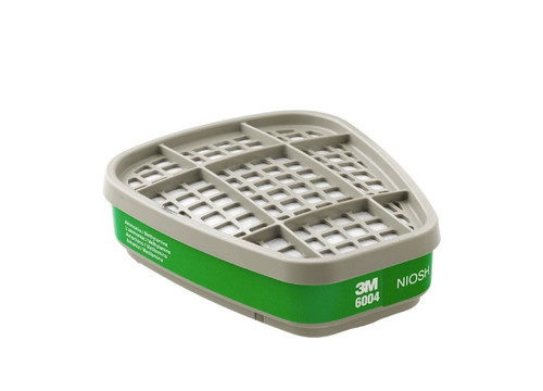 3M Cartridge Only, 3M 6004, Ammonia/Methylamine, 2/Pack