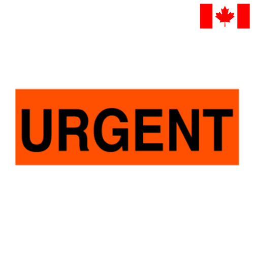 Handling Label, 2" x 5", Urgent, 500/Roll