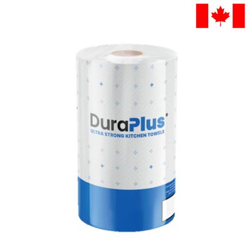 DuraPlus® Kitchen Towels, 11", 85 Sheet, 2-Ply, 24 Rolls/Case