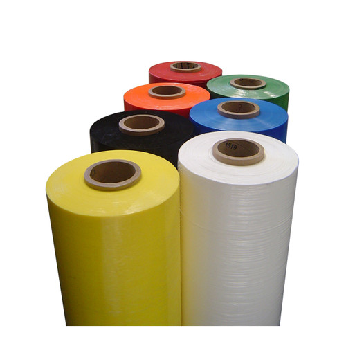 Machine Wrap, 80ga., 20" x 5,000', Tinted Blue, 40 Rolls/Skid