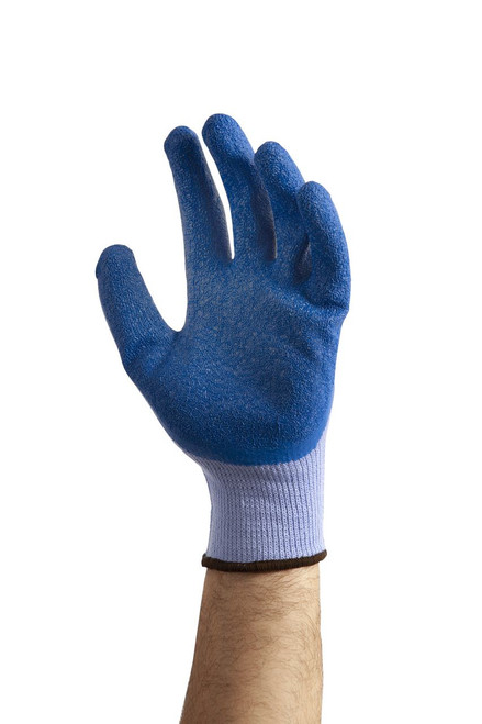 Latex Coated Glove, Crinkle Grip, Large, 12 Pairs/Bag