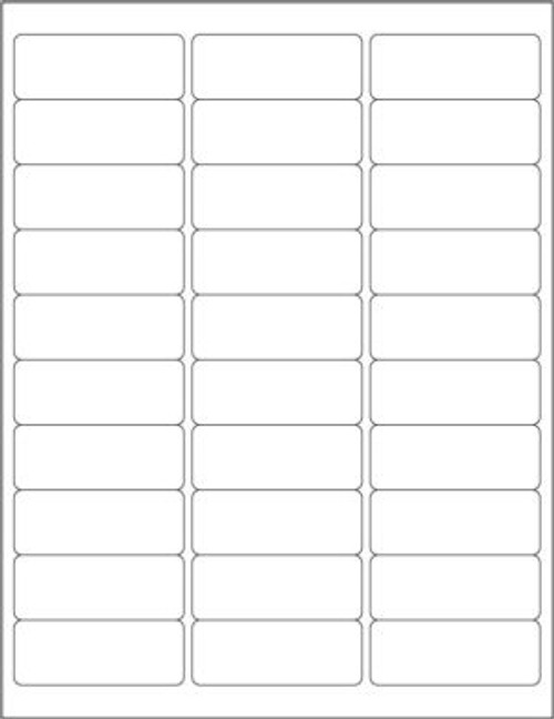Laser Sheet Label, 2-5/8" x 1", 250 Sheets/Case
