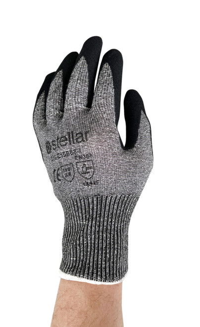 Cut Resistant Nitrile Coated Glove, Cut Level 6, Medium, 12 Pairs/Bag