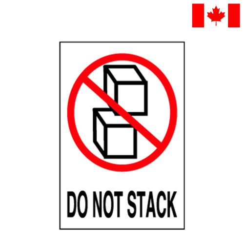 International Pictorial Label, 4" x 6", Do not stack, 500/Roll