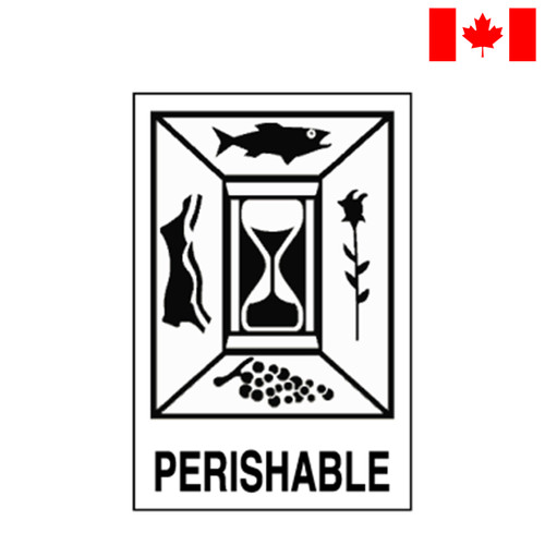 International Pictorial Label, 4" x 6", Perishable, 500/Roll