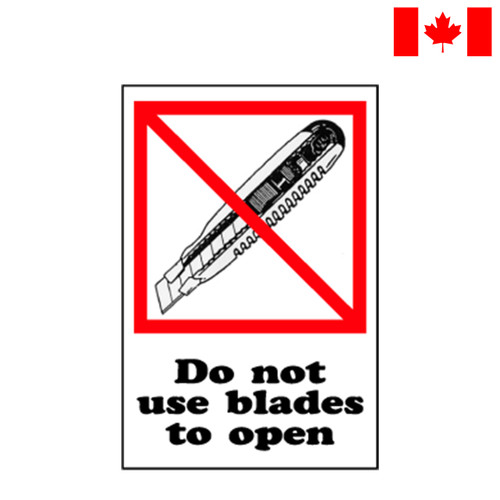 International Pictorial Label, 4" x 6", Do not use blades, 500/Roll
