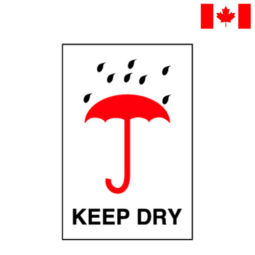 International Pictorial Label, 4" x 6", Keep Dry, 500/Roll